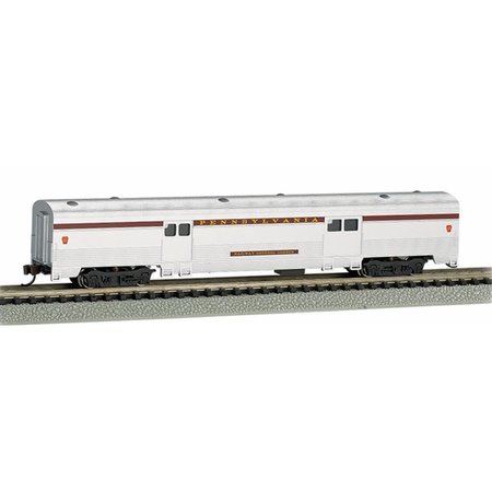 BACHMANN 85 ft. Pennsylvania Rail Road N Scale Streamline Fluted-Side 2 Door Baggage Car BAC14652